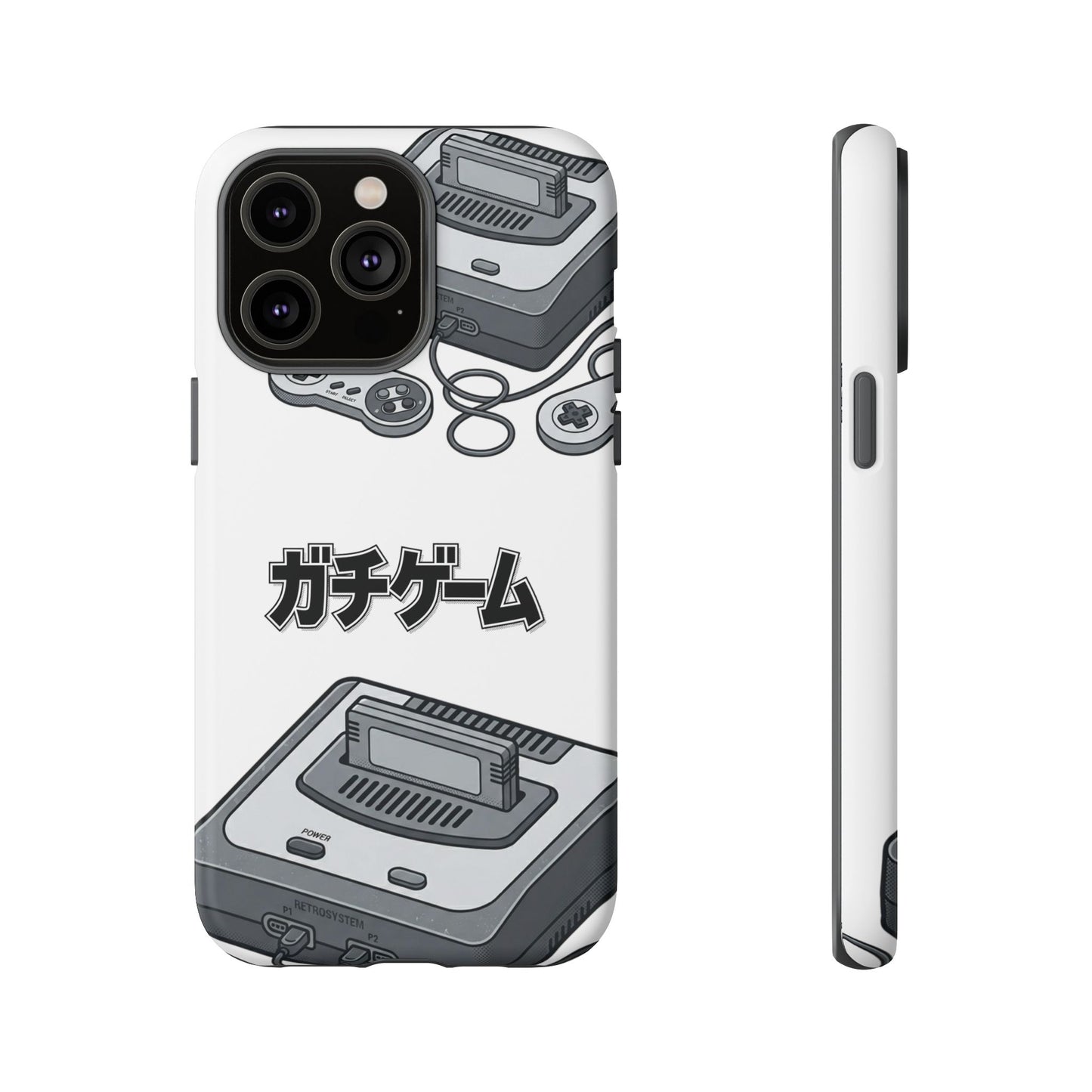 Retro Console Phone Case — Japanese "ガチゲーム" Gamer Design