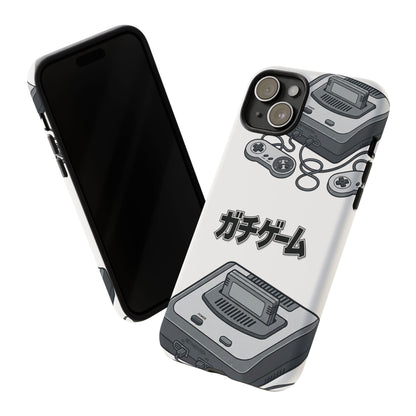 Retro Console Phone Case — Japanese "ガチゲーム" Gamer Design