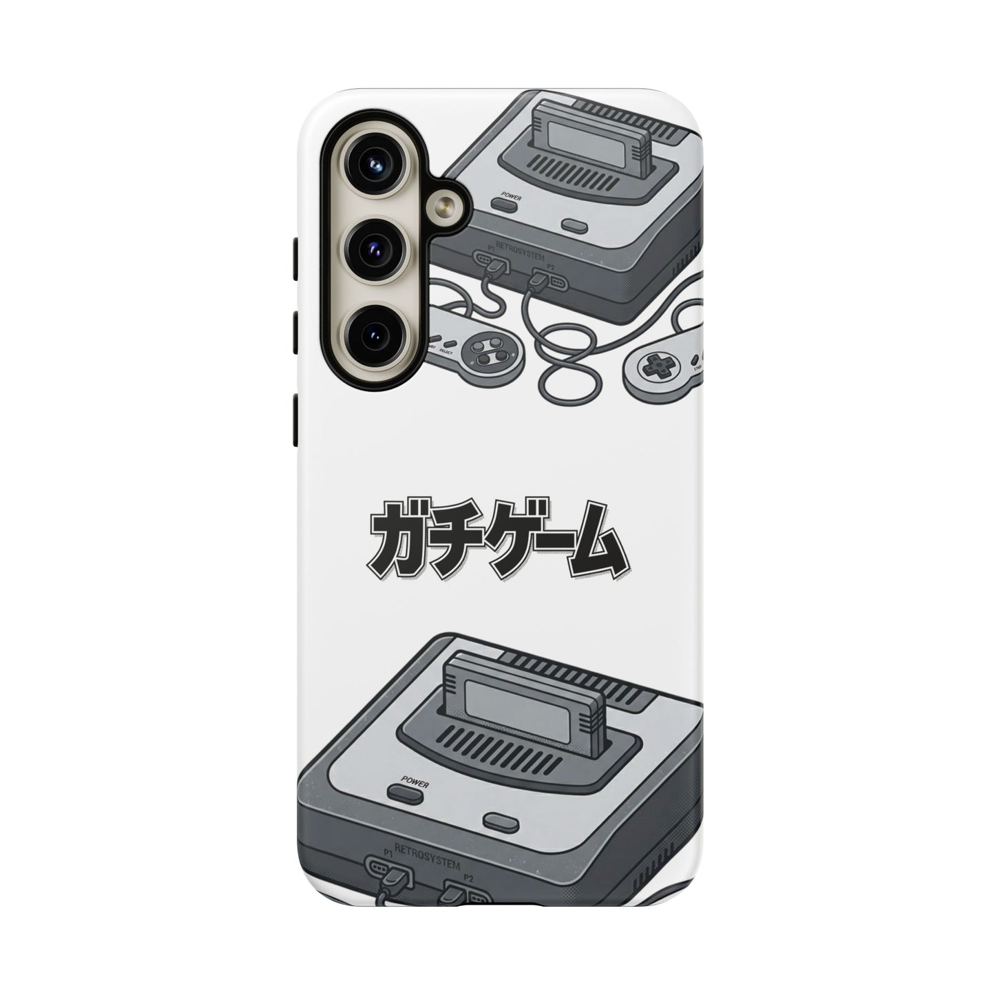 Retro Console Phone Case — Japanese "ガチゲーム" Gamer Design