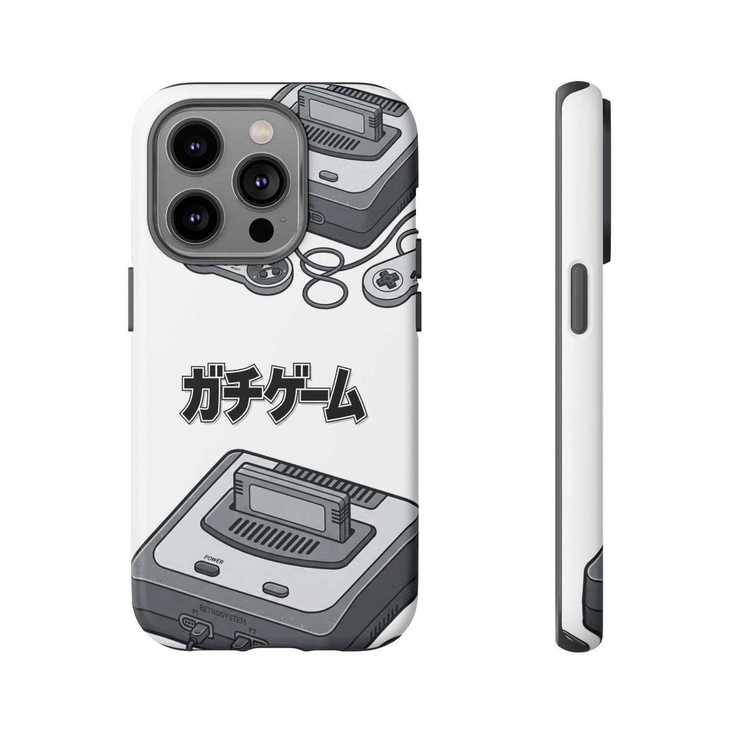 Retro Console Phone Case — Japanese "ガチゲーム" Gamer Design