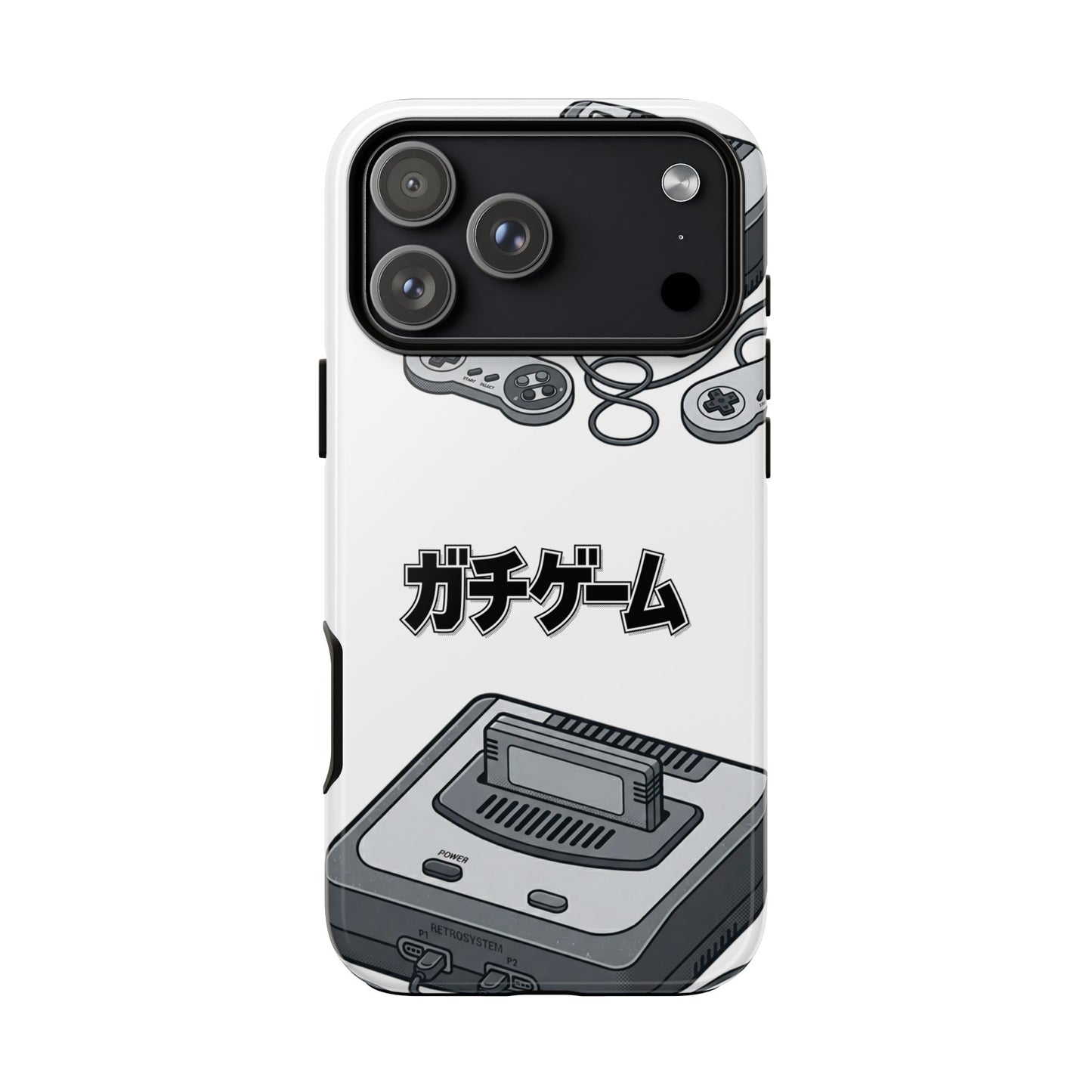 Retro Console Phone Case — Japanese "ガチゲーム" Gamer Design