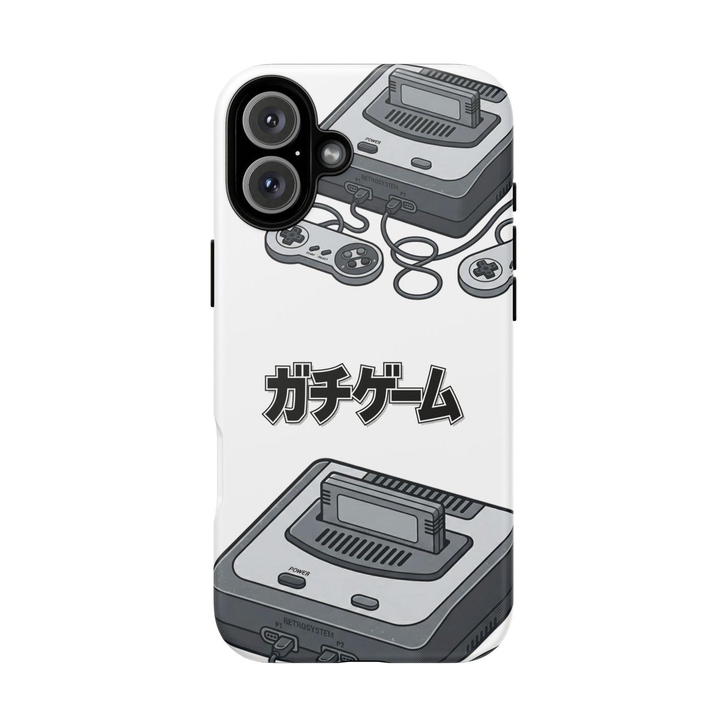 Retro Console Phone Case — Japanese "ガチゲーム" Gamer Design