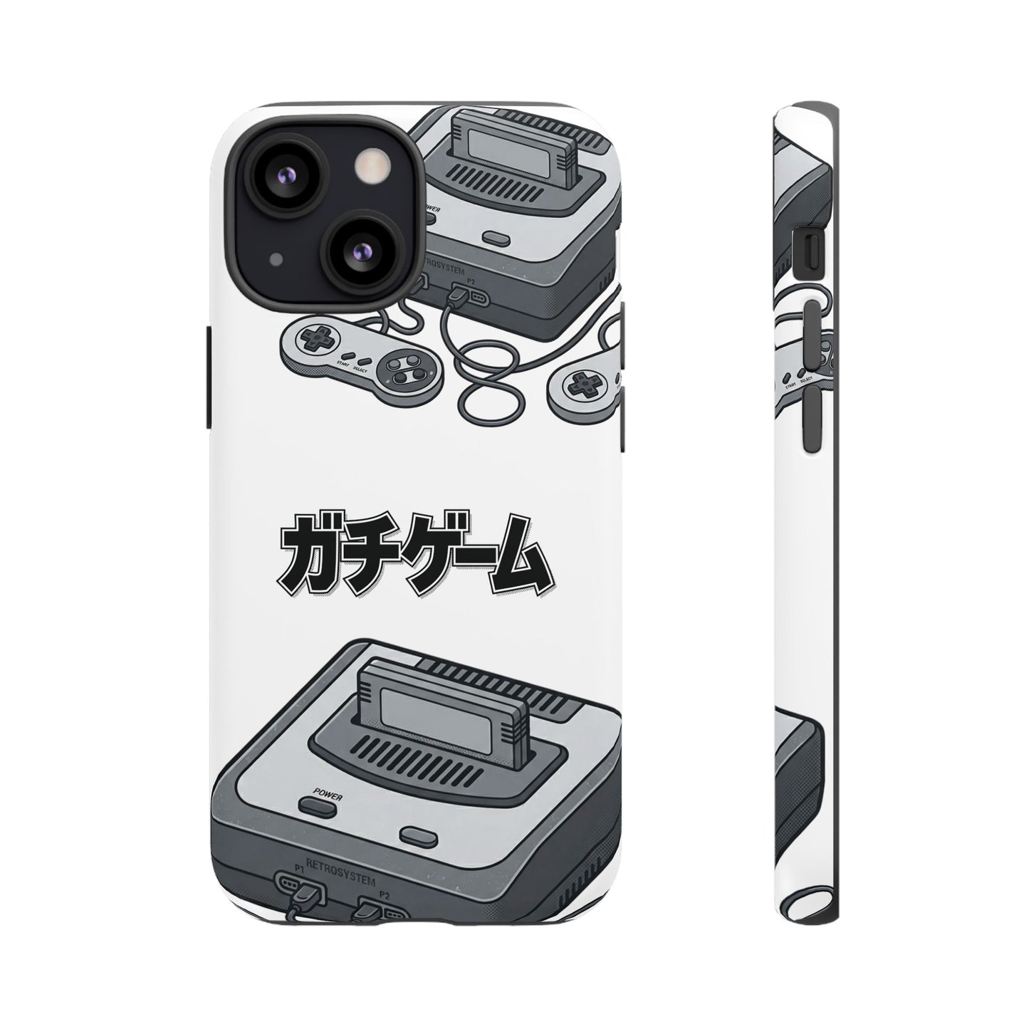Retro Console Phone Case — Japanese "ガチゲーム" Gamer Design