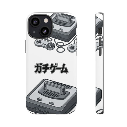 Retro Console Phone Case — Japanese "ガチゲーム" Gamer Design