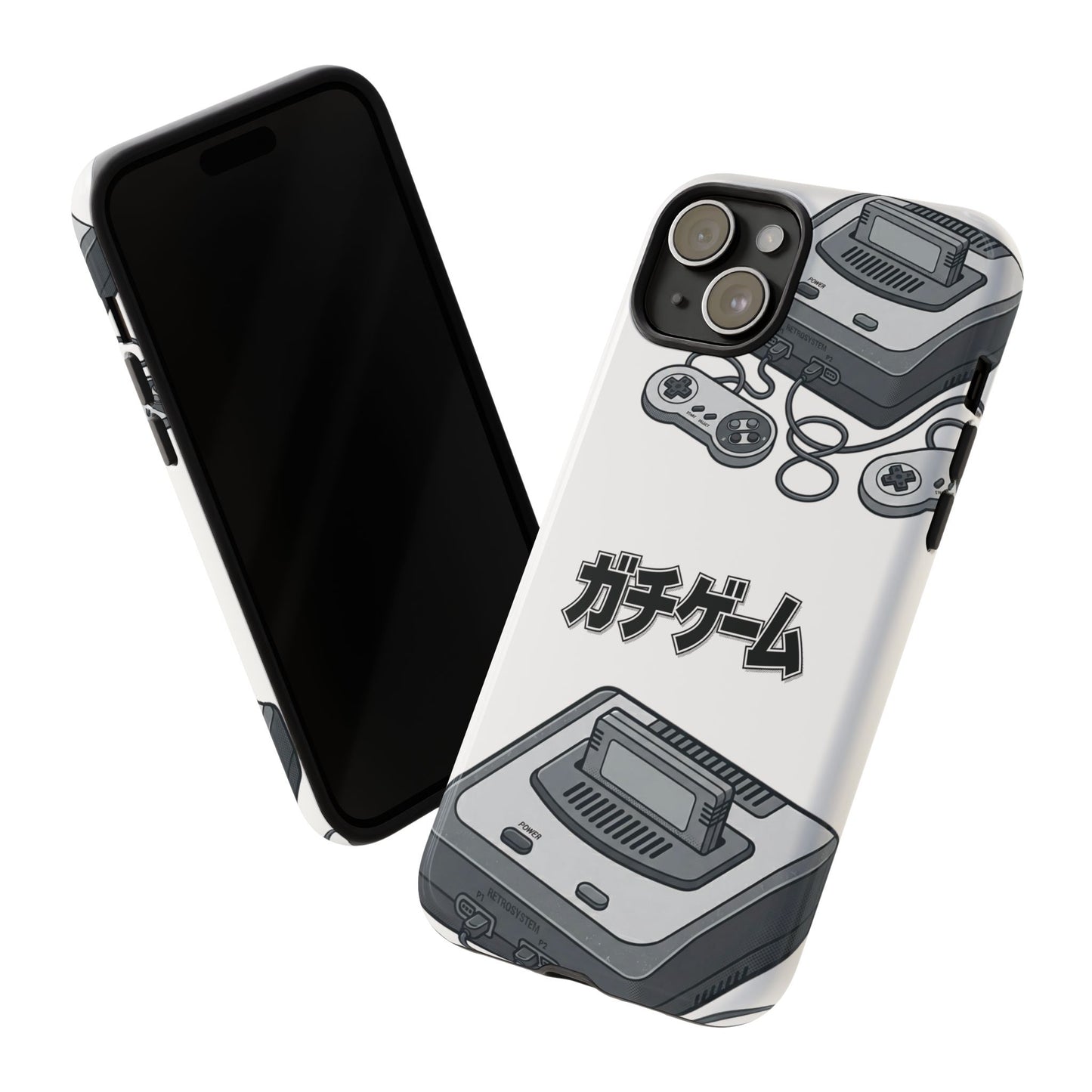 Retro Console Phone Case — Japanese "ガチゲーム" Gamer Design