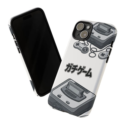 Retro Console Phone Case — Japanese "ガチゲーム" Gamer Design