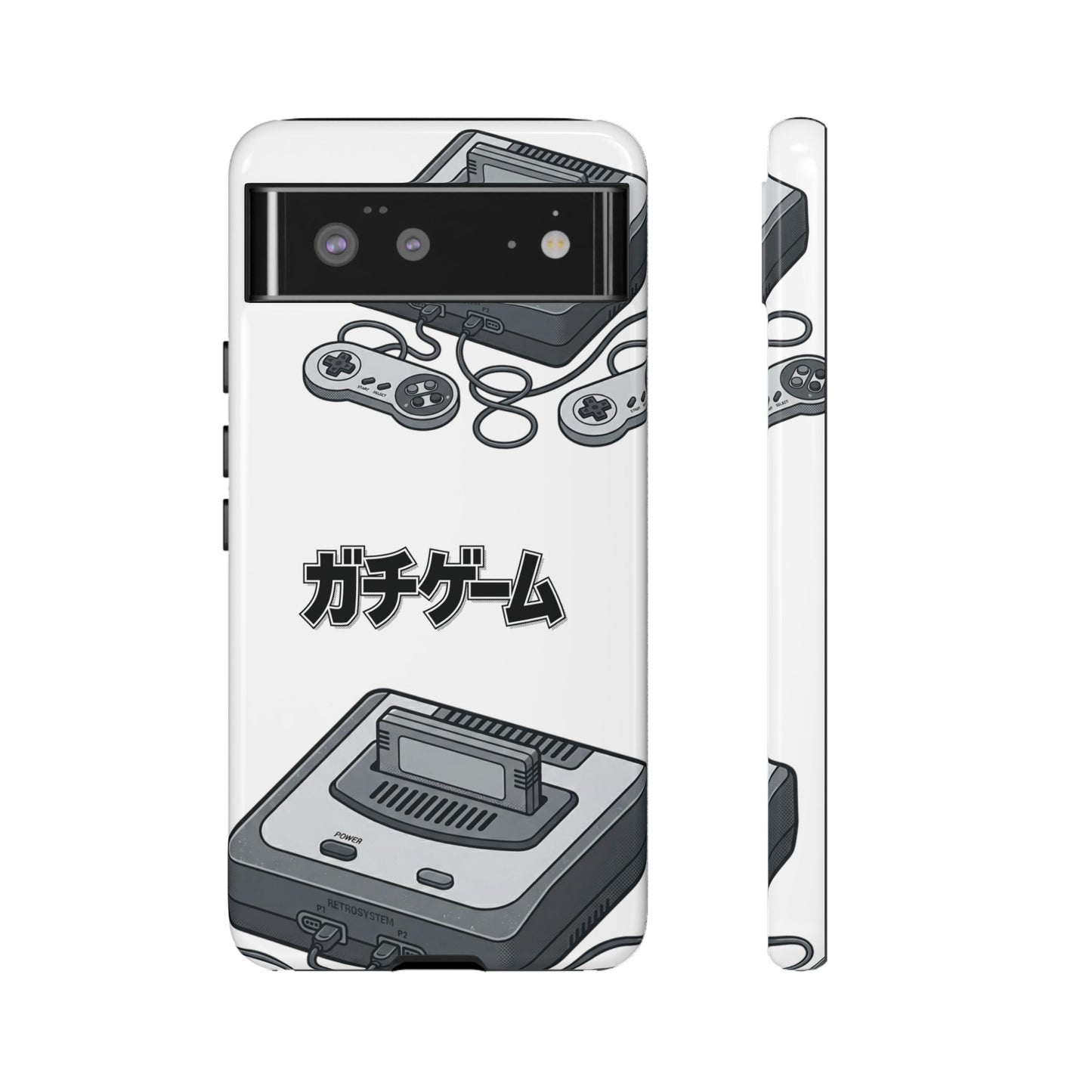 Retro Console Phone Case — Japanese "ガチゲーム" Gamer Design