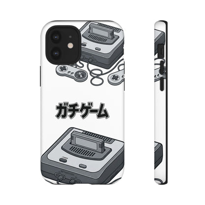 Retro Console Phone Case — Japanese "ガチゲーム" Gamer Design