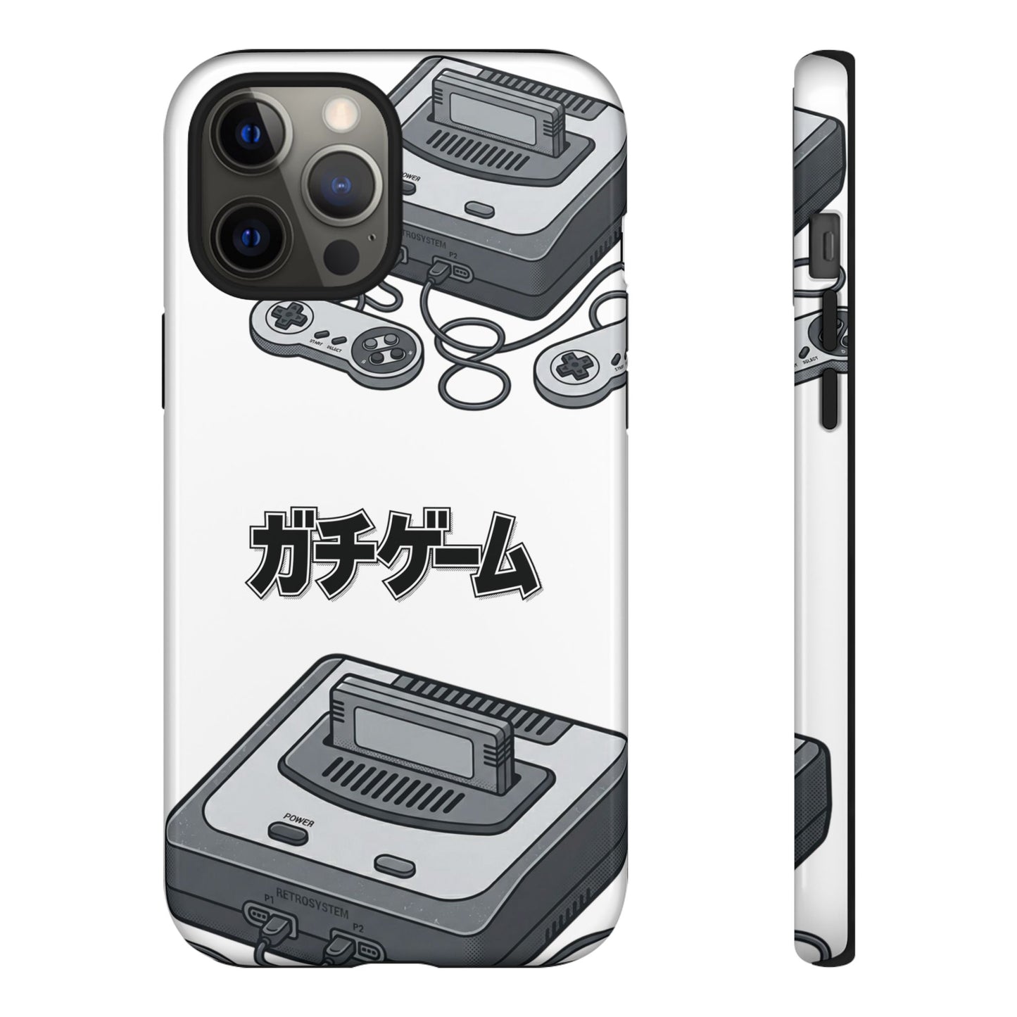 Retro Console Phone Case — Japanese "ガチゲーム" Gamer Design