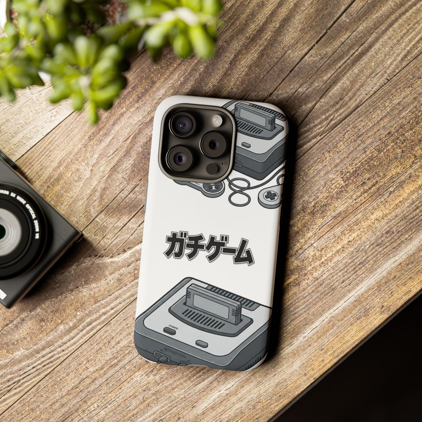 Retro Console Phone Case — Japanese "ガチゲーム" Gamer Design