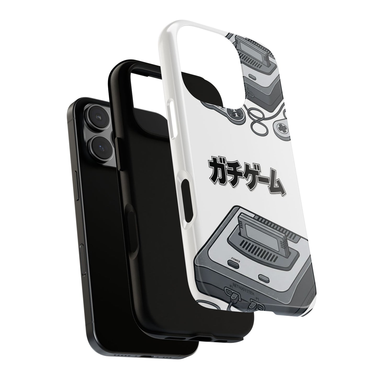 Retro Console Phone Case — Japanese "ガチゲーム" Gamer Design