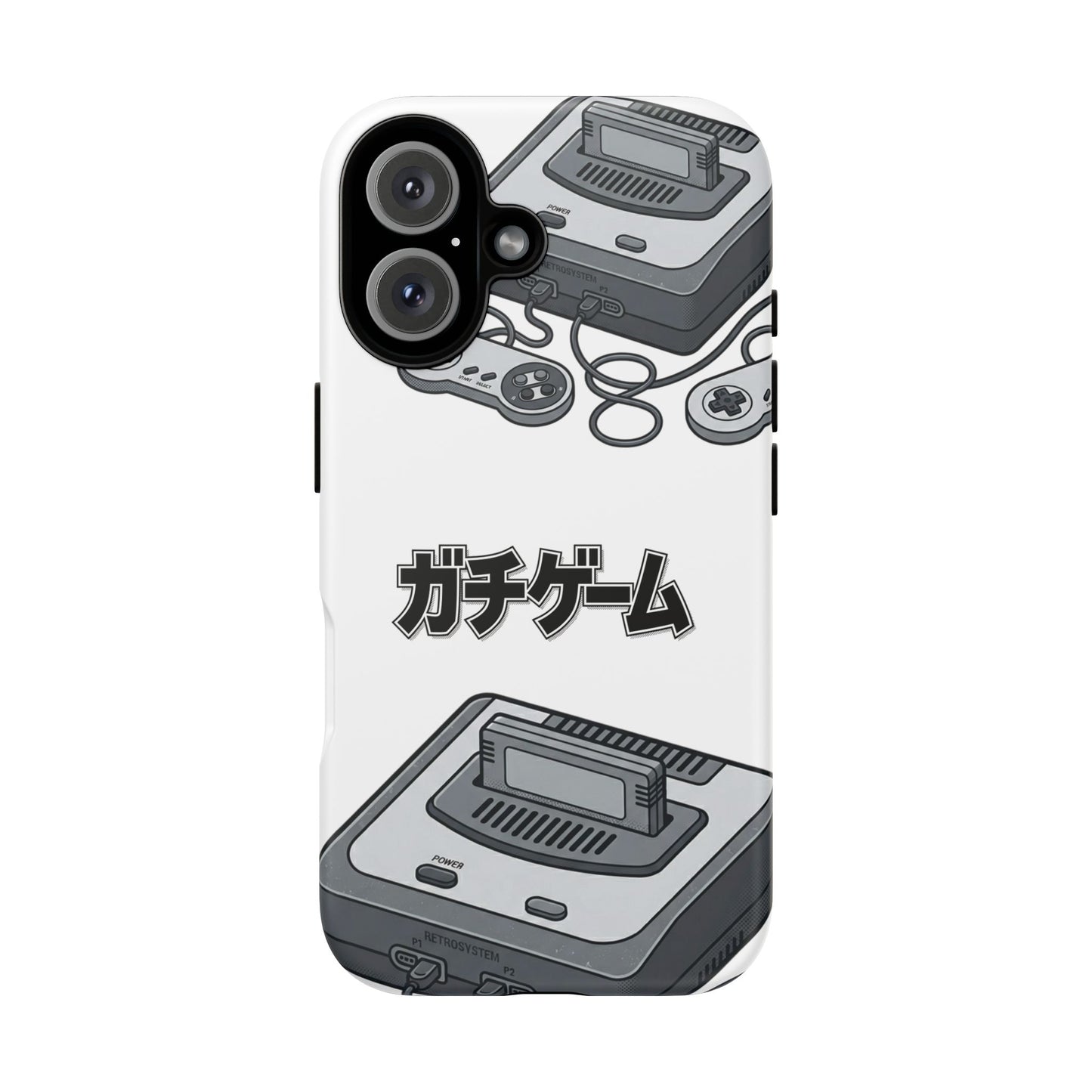 Retro Console Phone Case — Japanese "ガチゲーム" Gamer Design