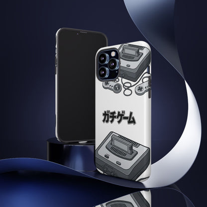 Retro Console Phone Case — Japanese "ガチゲーム" Gamer Design