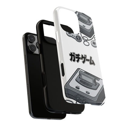 Retro Console Phone Case — Japanese "ガチゲーム" Gamer Design