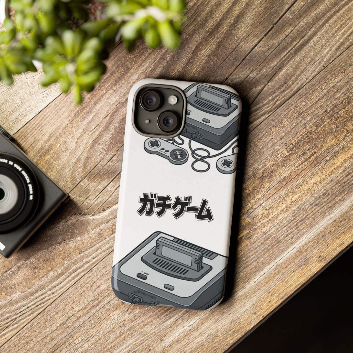 Retro Console Phone Case — Japanese "ガチゲーム" Gamer Design