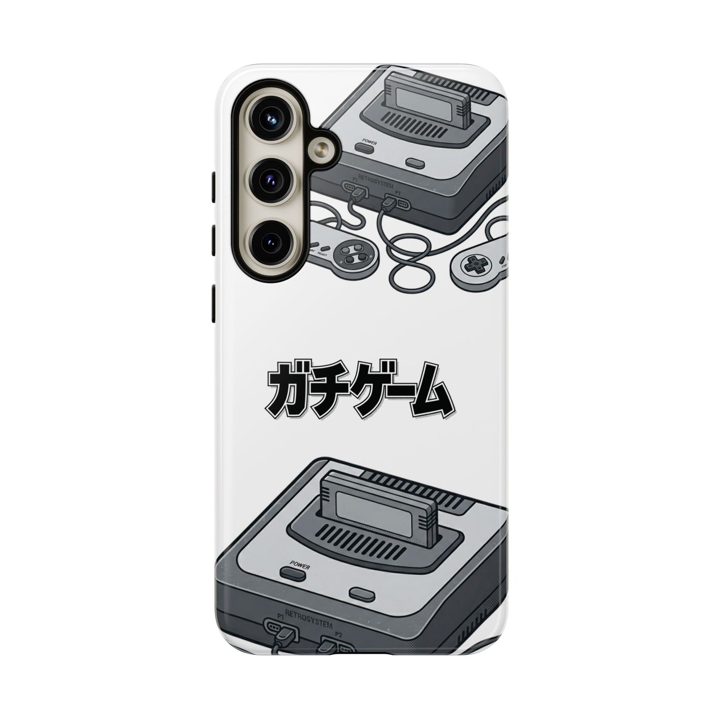 Retro Console Phone Case — Japanese "ガチゲーム" Gamer Design