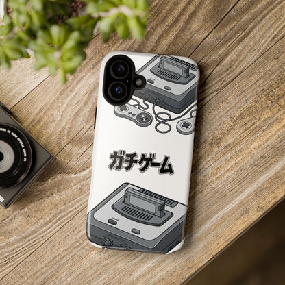 Retro Console Phone Case — Japanese "ガチゲーム" Gamer Design