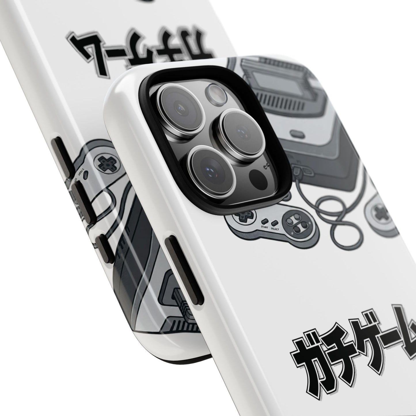 Retro Console Phone Case — Japanese "ガチゲーム" Gamer Design