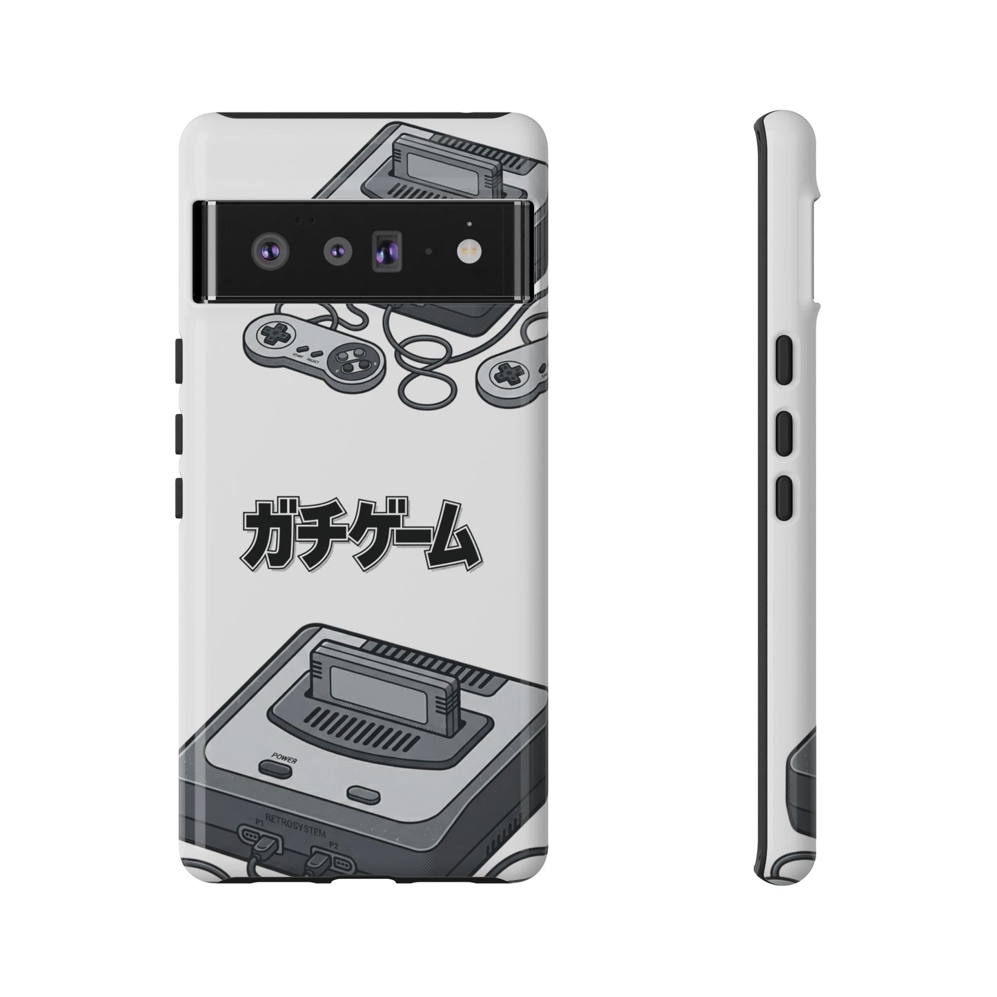 Retro Console Phone Case — Japanese "ガチゲーム" Gamer Design