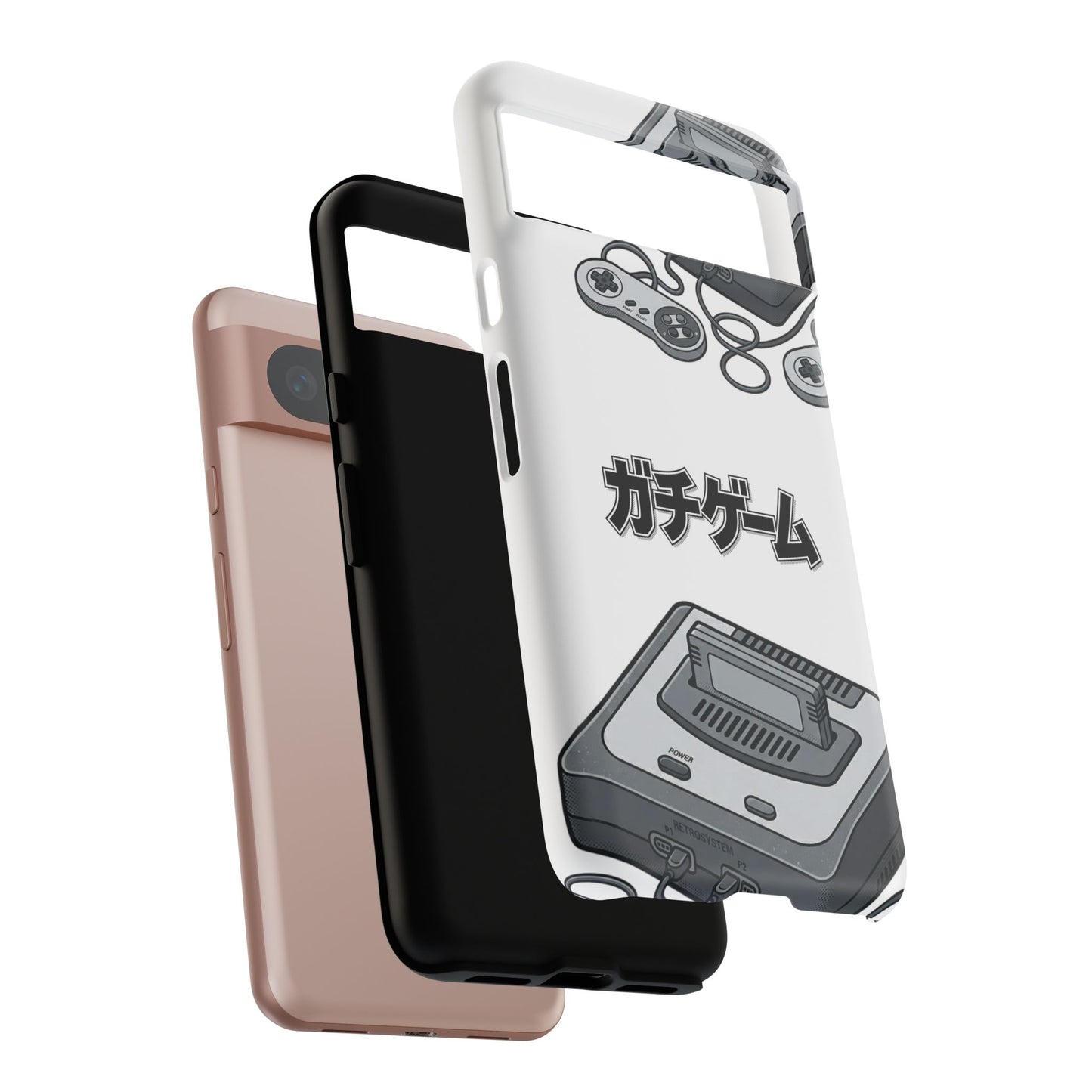Retro Console Phone Case — Japanese "ガチゲーム" Gamer Design