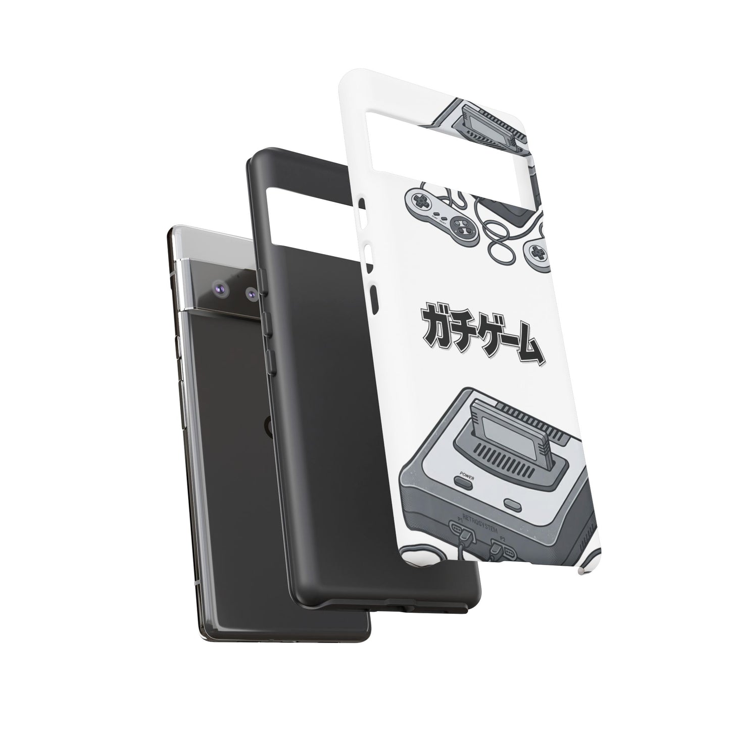 Retro Console Phone Case — Japanese "ガチゲーム" Gamer Design