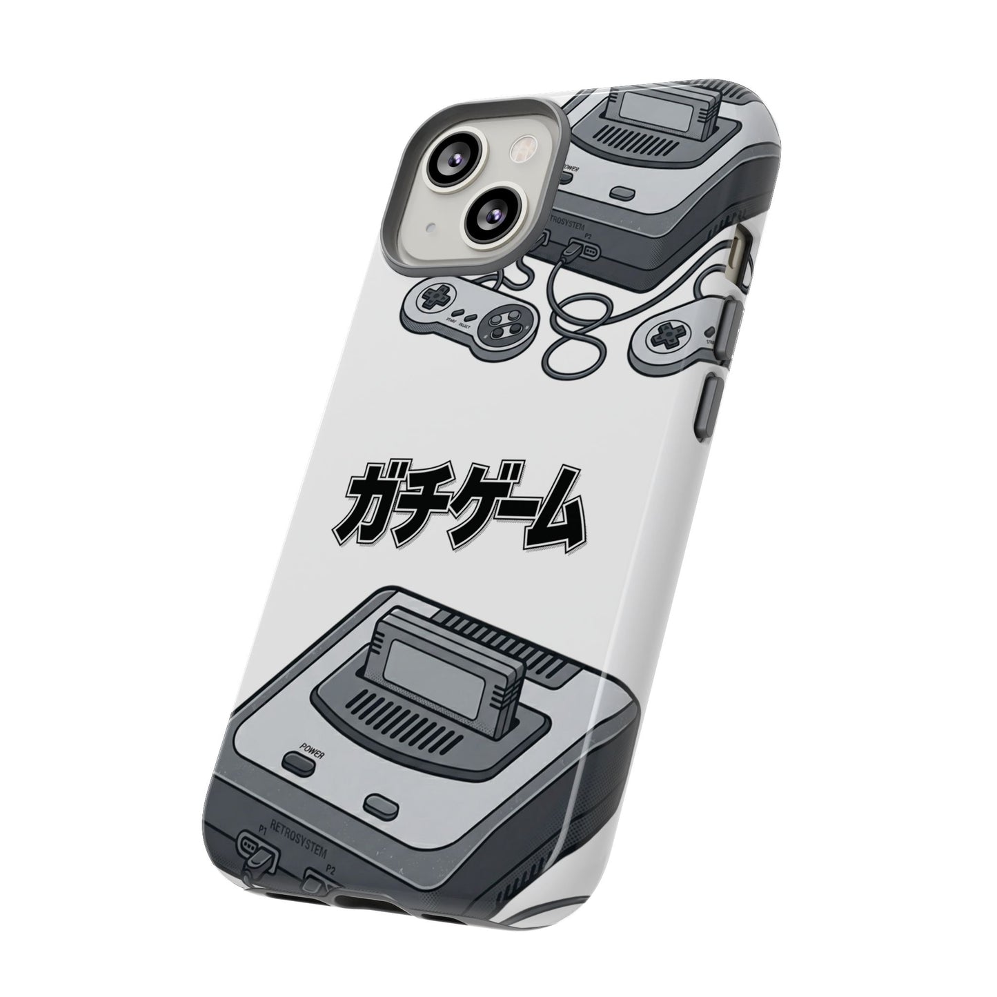 Retro Console Phone Case — Japanese "ガチゲーム" Gamer Design