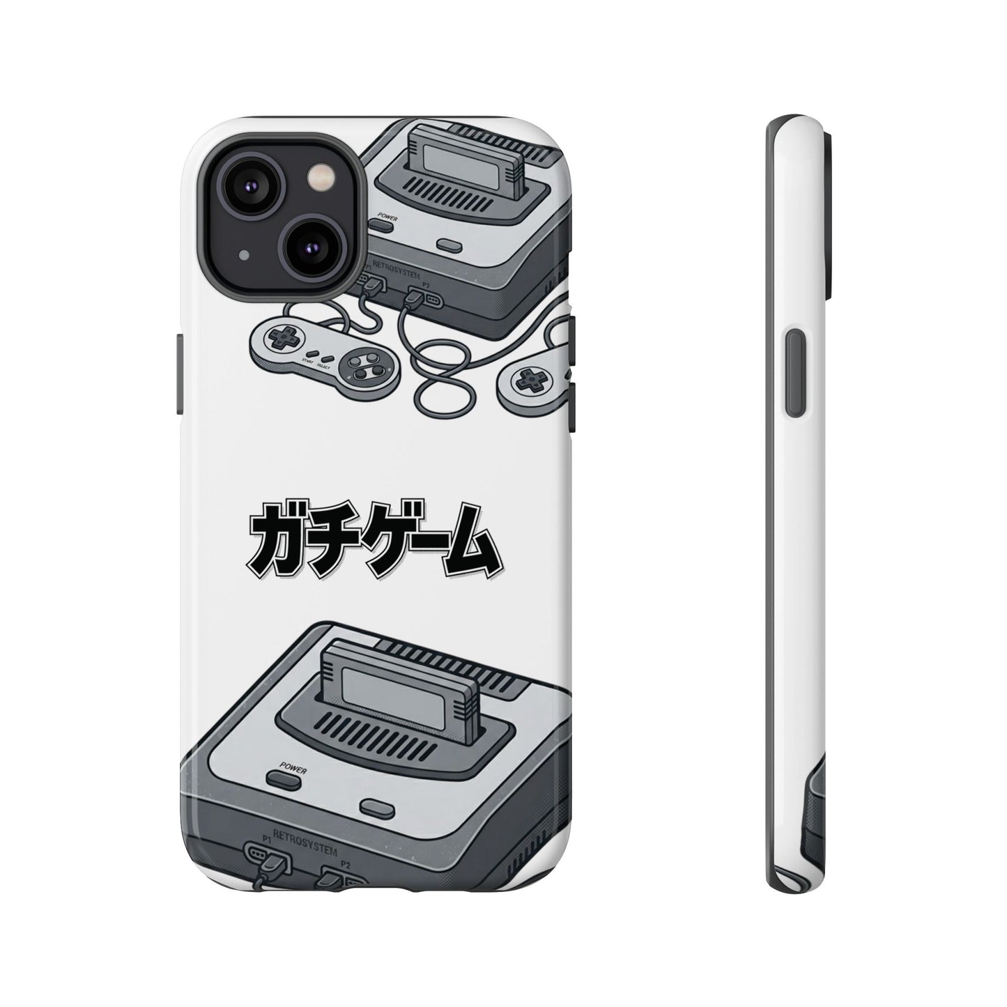 Retro Console Phone Case — Japanese "ガチゲーム" Gamer Design