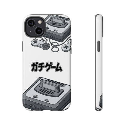 Retro Console Phone Case — Japanese "ガチゲーム" Gamer Design