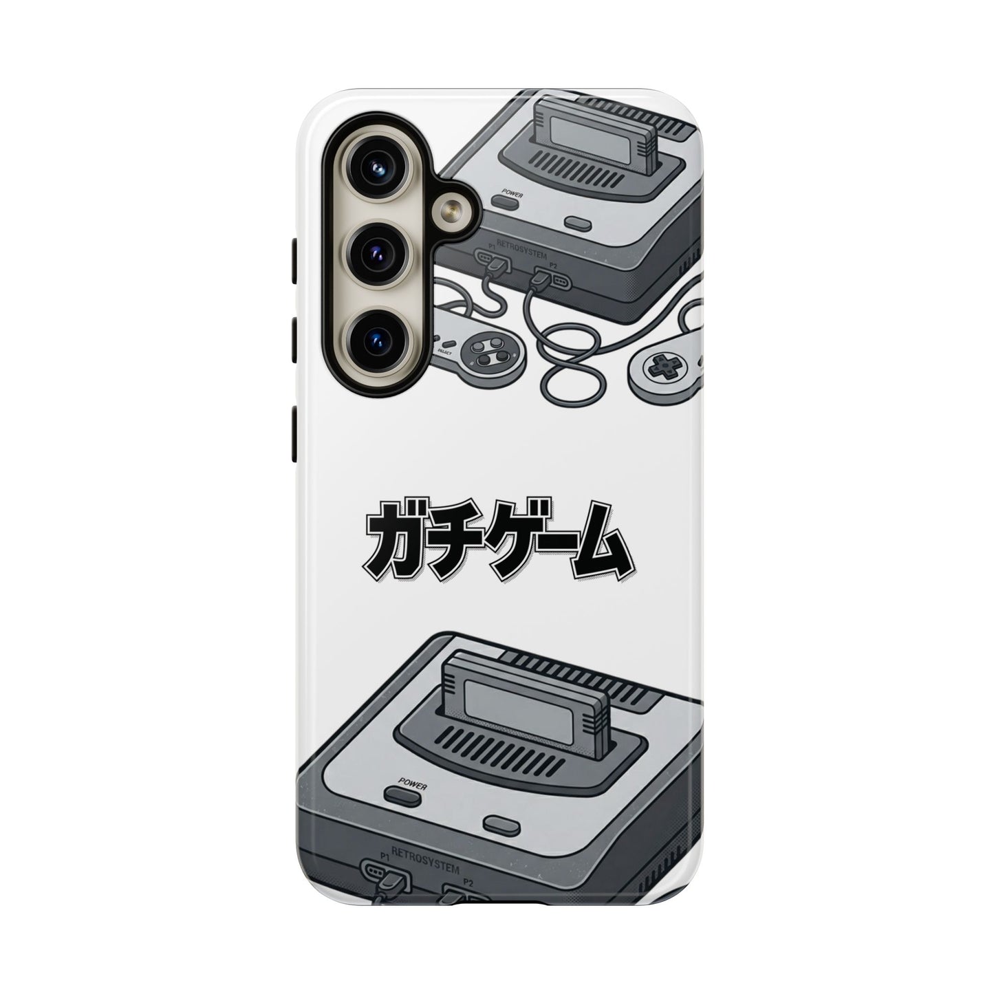 Retro Console Phone Case — Japanese "ガチゲーム" Gamer Design