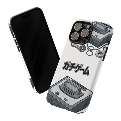Retro Console Phone Case — Japanese "ガチゲーム" Gamer Design