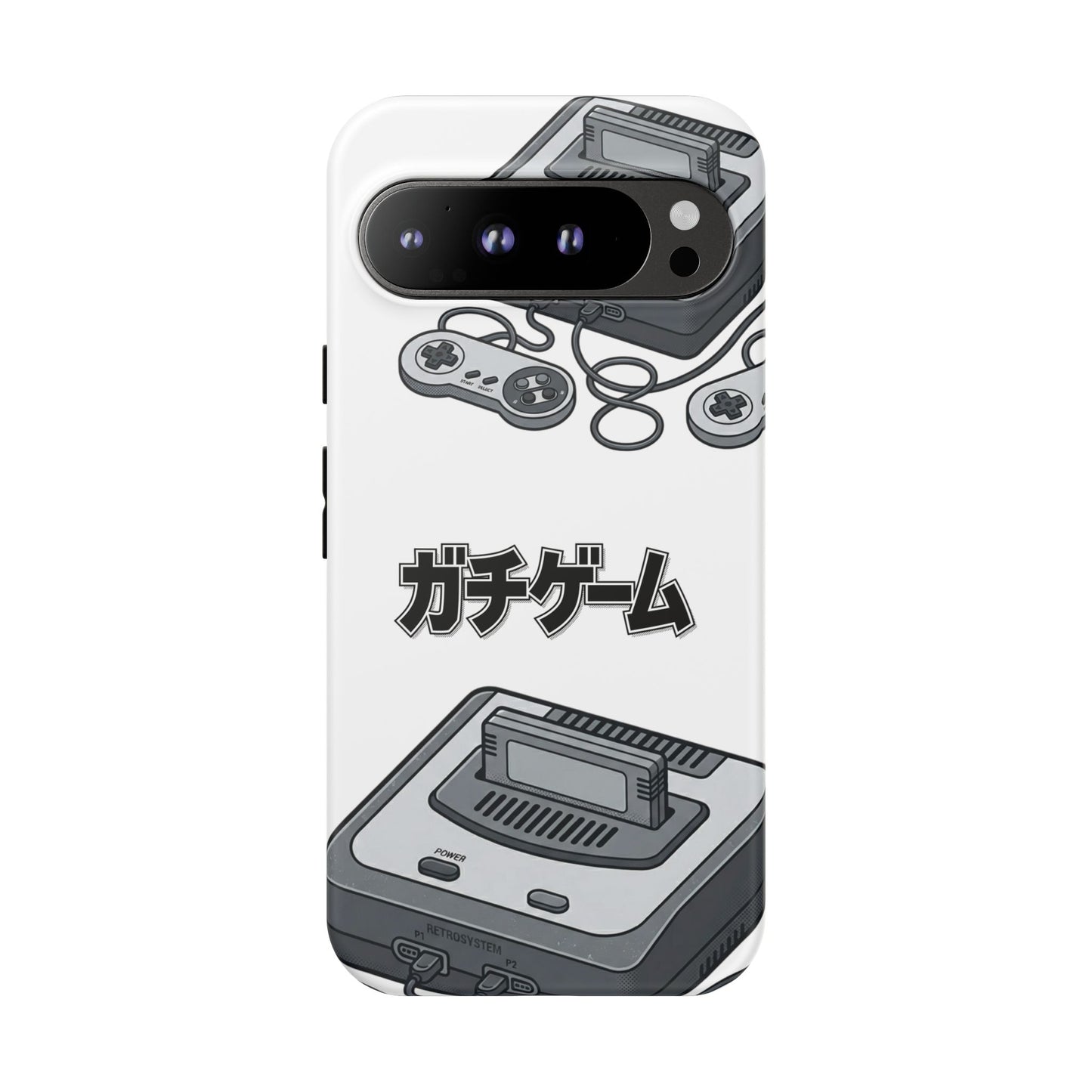 Retro Console Phone Case — Japanese "ガチゲーム" Gamer Design