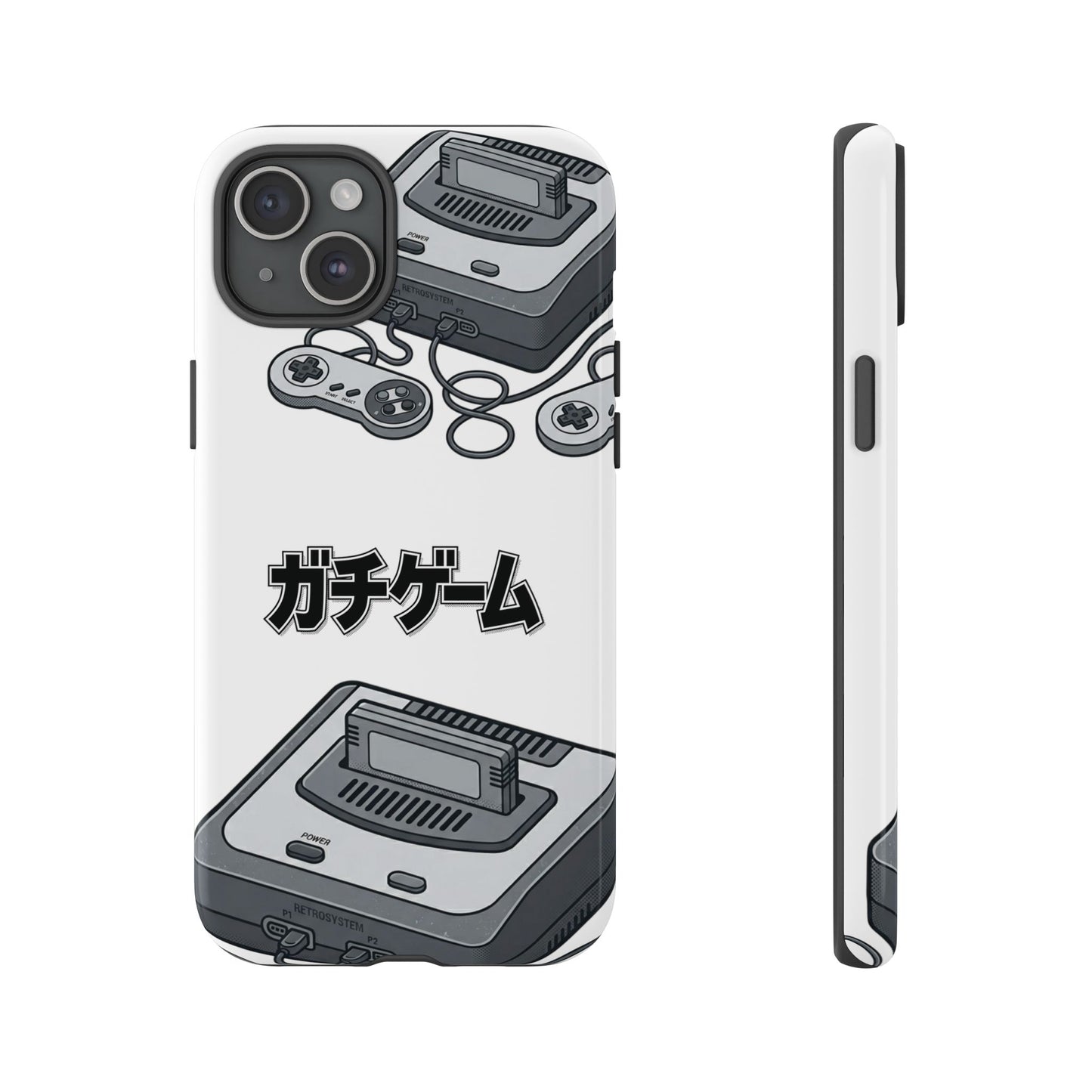 Retro Console Phone Case — Japanese "ガチゲーム" Gamer Design