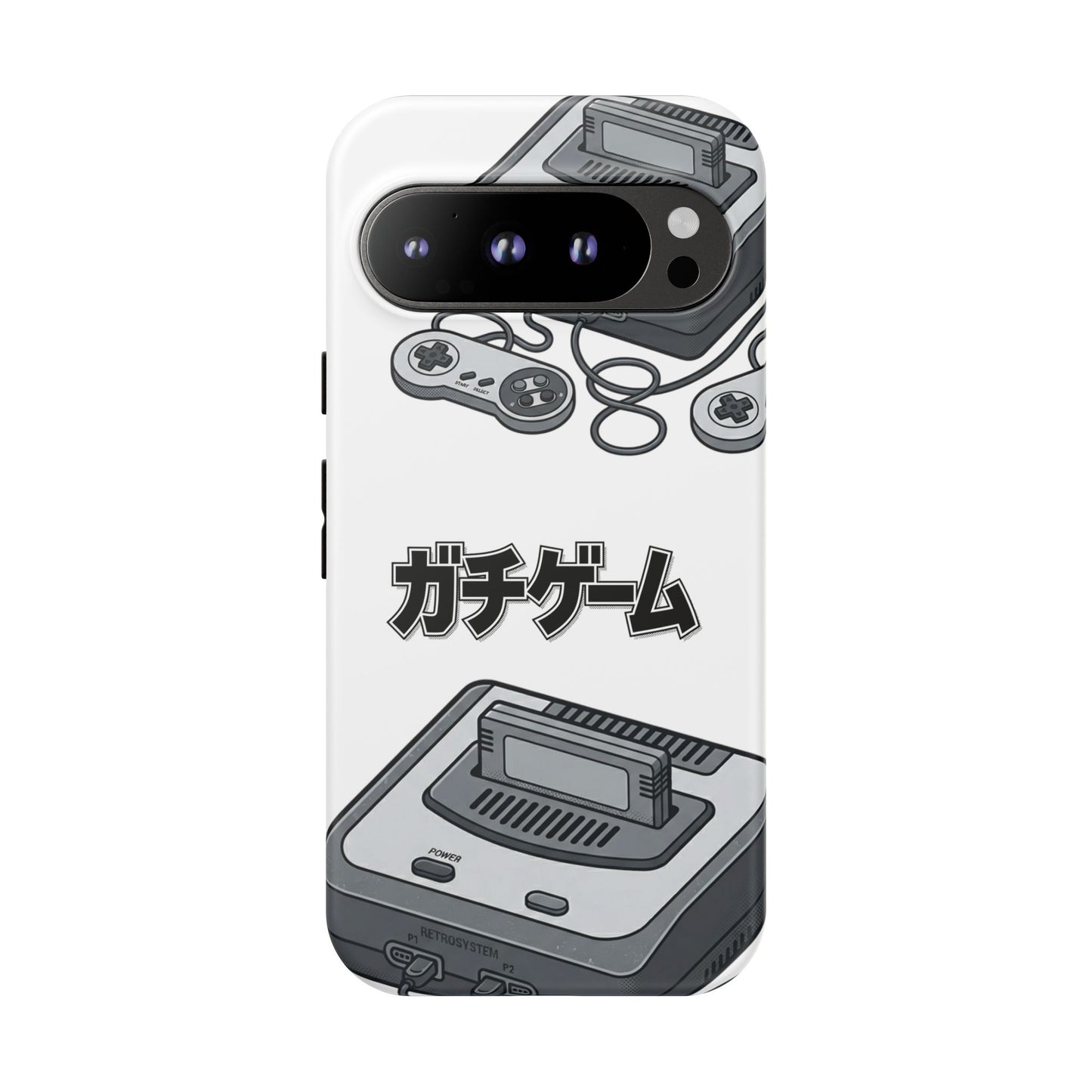 Retro Console Phone Case — Japanese "ガチゲーム" Gamer Design