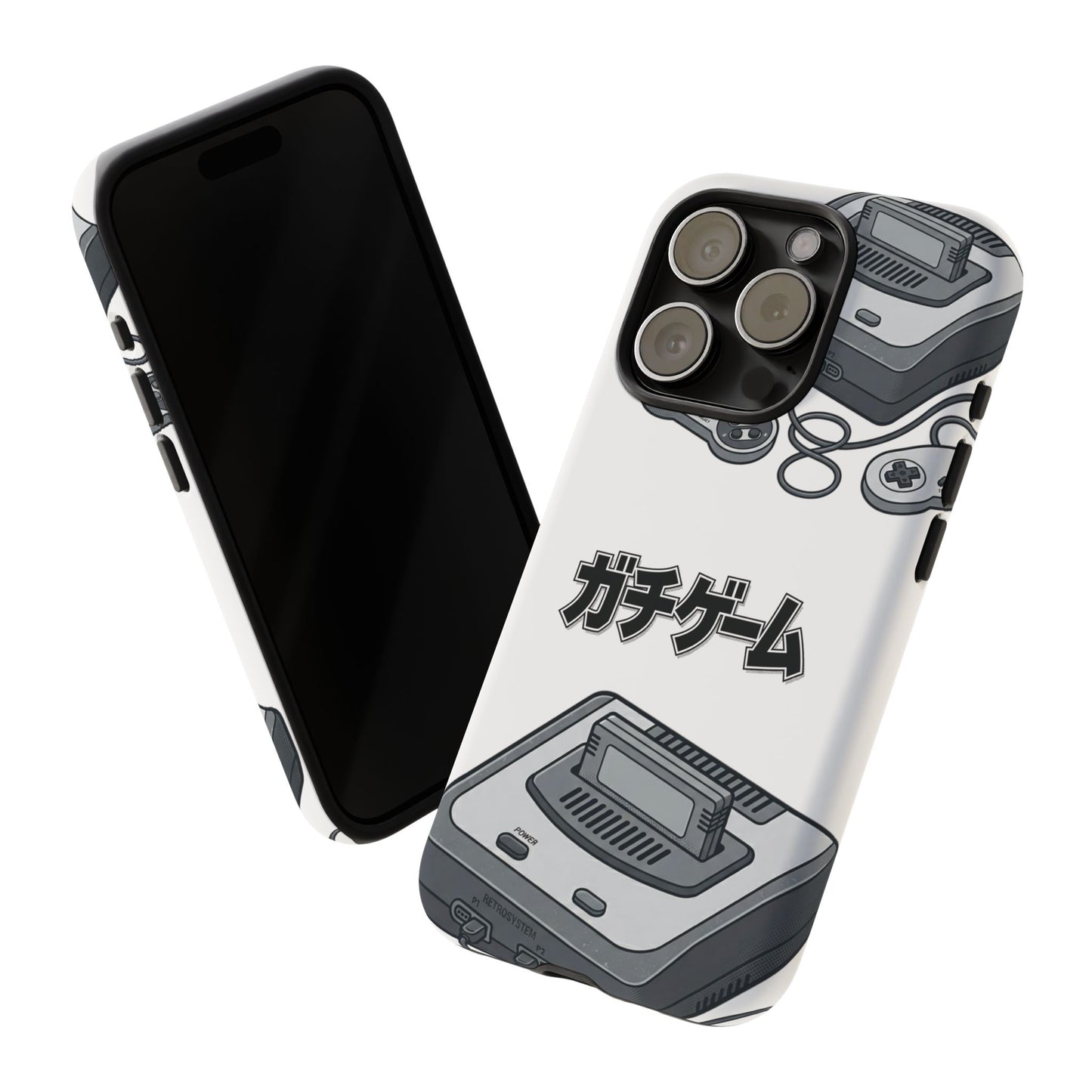 Retro Console Phone Case — Japanese "ガチゲーム" Gamer Design