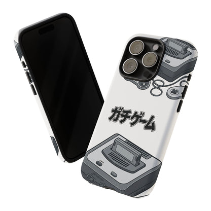 Retro Console Phone Case — Japanese "ガチゲーム" Gamer Design