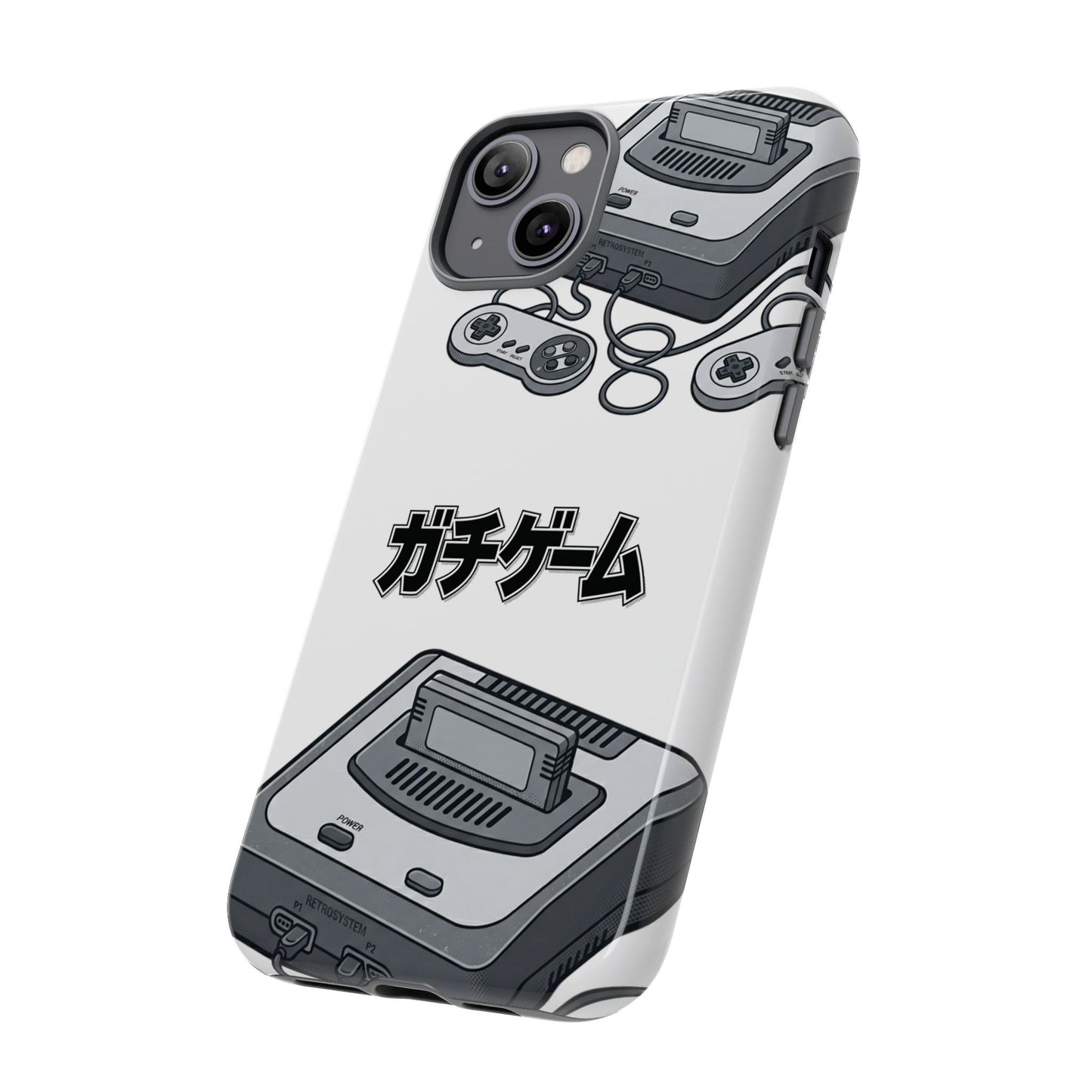 Retro Console Phone Case — Japanese "ガチゲーム" Gamer Design