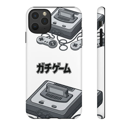 Retro Console Phone Case — Japanese "ガチゲーム" Gamer Design