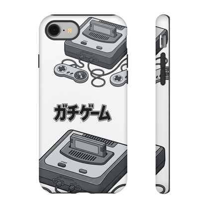 Retro Console Phone Case — Japanese "ガチゲーム" Gamer Design