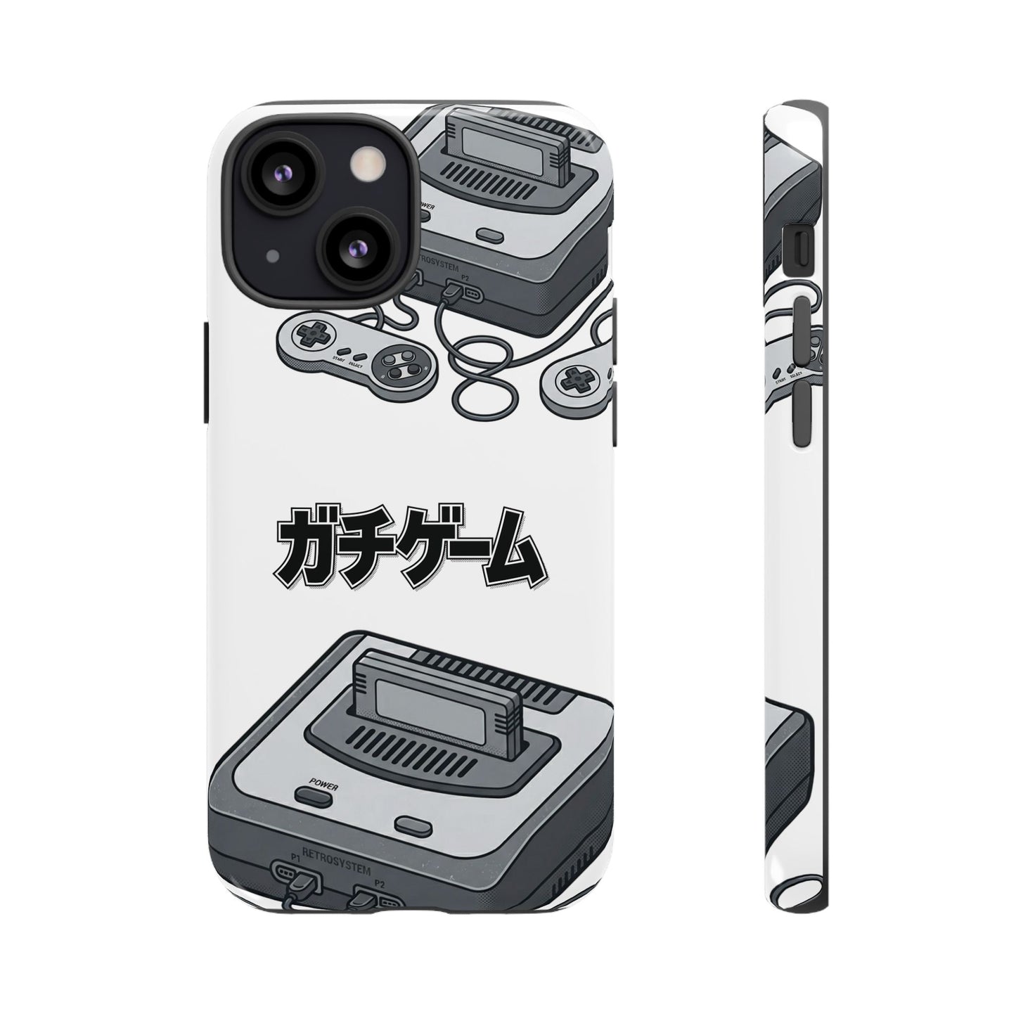 Retro Console Phone Case — Japanese "ガチゲーム" Gamer Design