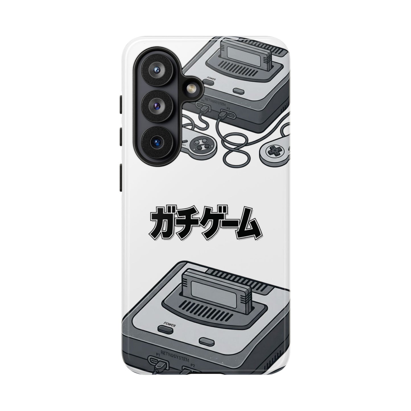 Retro Console Phone Case — Japanese "ガチゲーム" Gamer Design