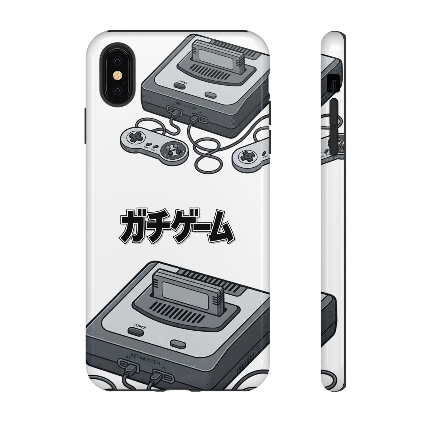 Retro Console Phone Case — Japanese "ガチゲーム" Gamer Design