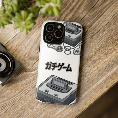Retro Console Phone Case — Japanese "ガチゲーム" Gamer Design