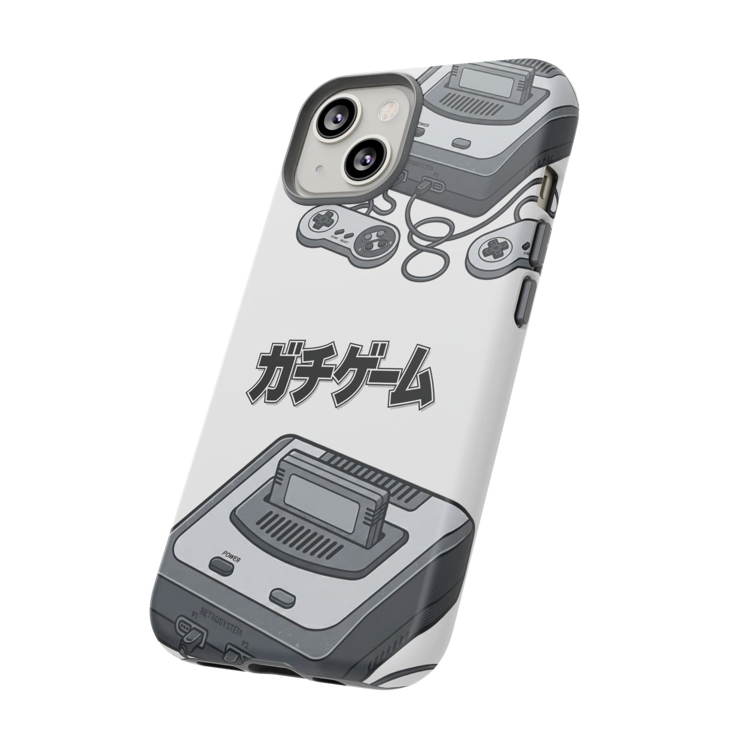 Retro Console Phone Case — Japanese "ガチゲーム" Gamer Design