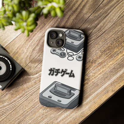 Retro Console Phone Case — Japanese "ガチゲーム" Gamer Design