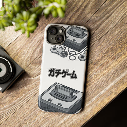 Retro Console Phone Case — Japanese "ガチゲーム" Gamer Design