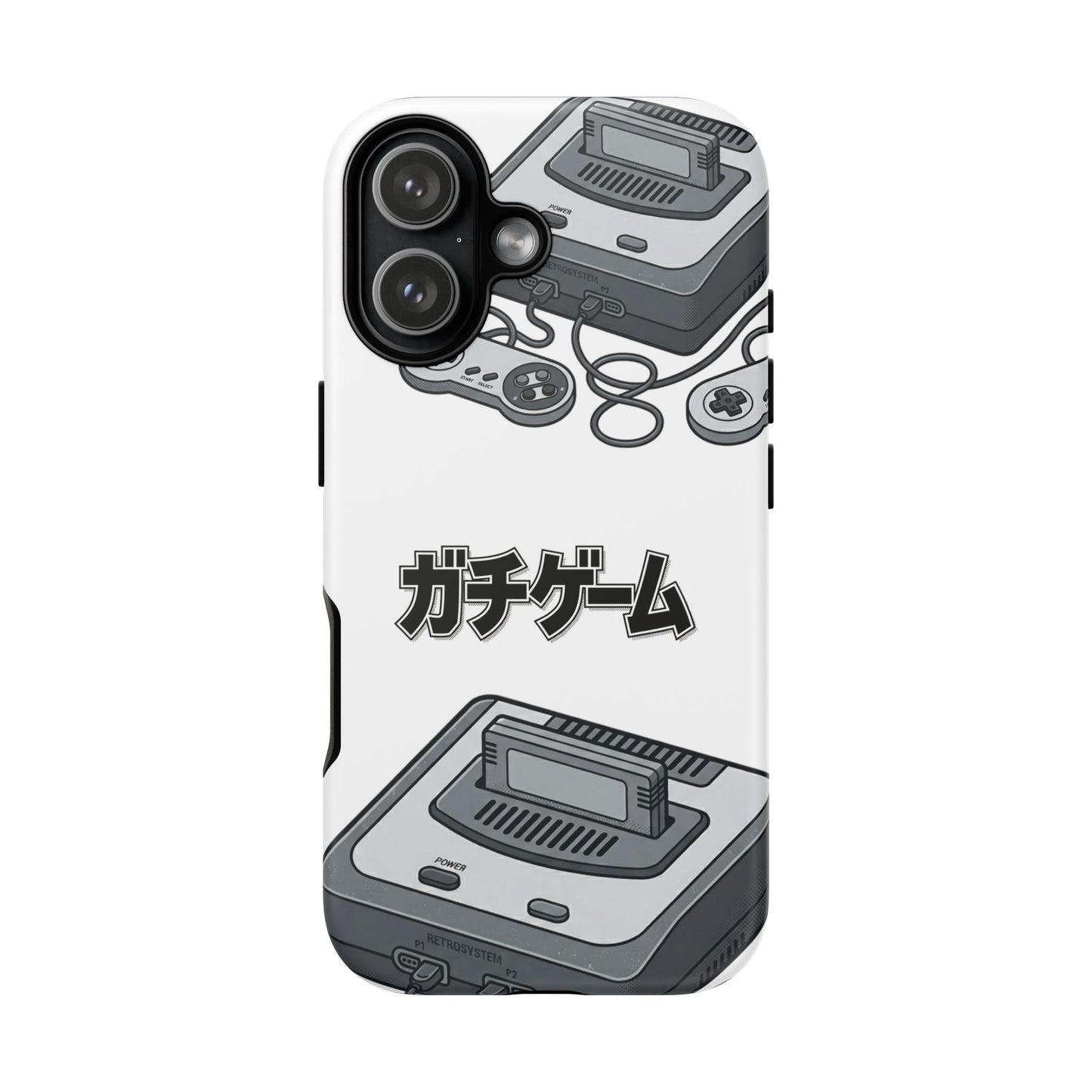Retro Console Phone Case — Japanese "ガチゲーム" Gamer Design