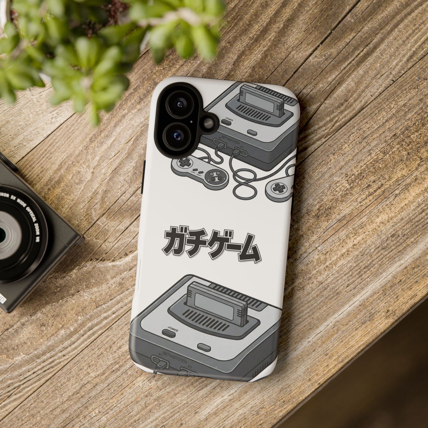 Retro Console Phone Case — Japanese "ガチゲーム" Gamer Design