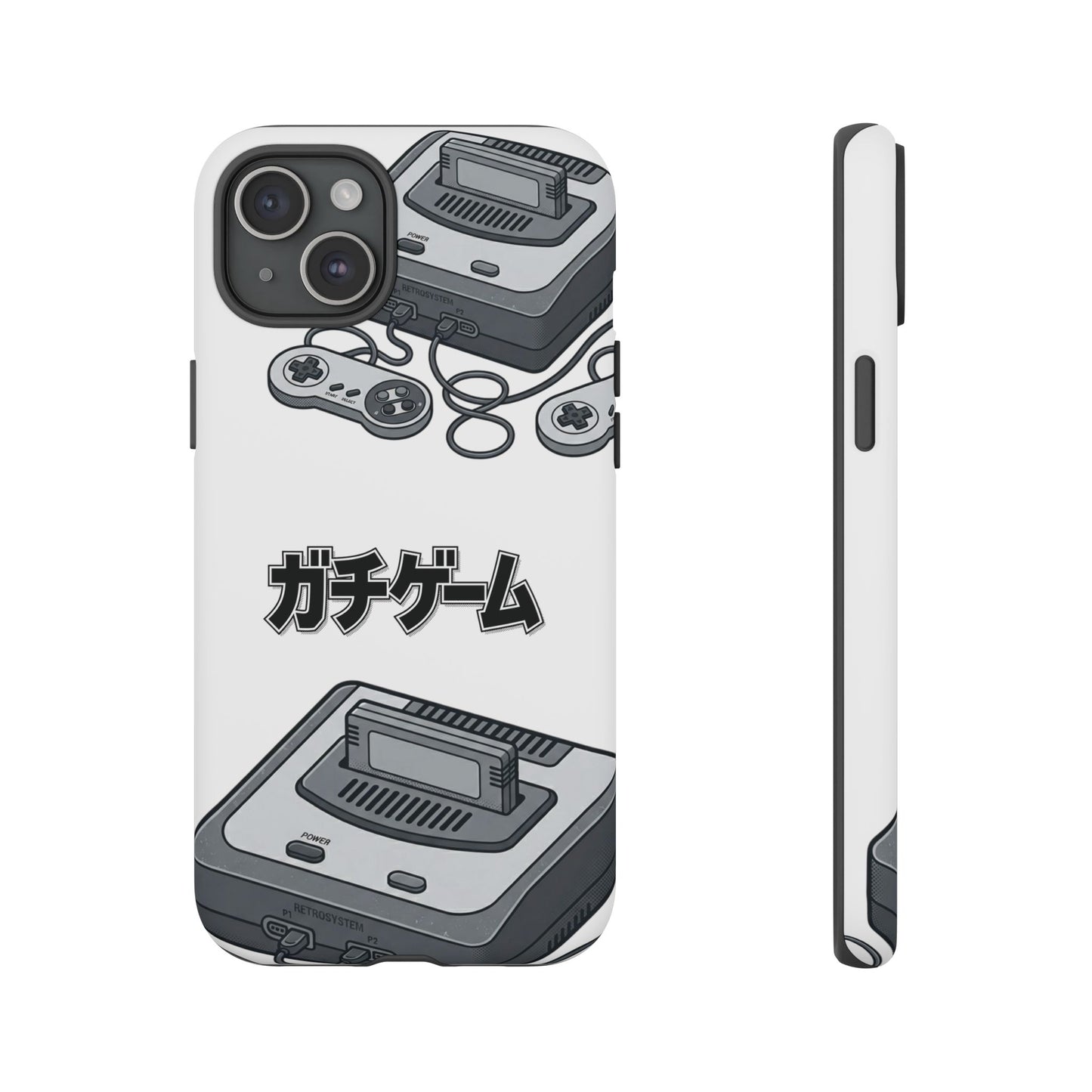 Retro Console Phone Case — Japanese "ガチゲーム" Gamer Design