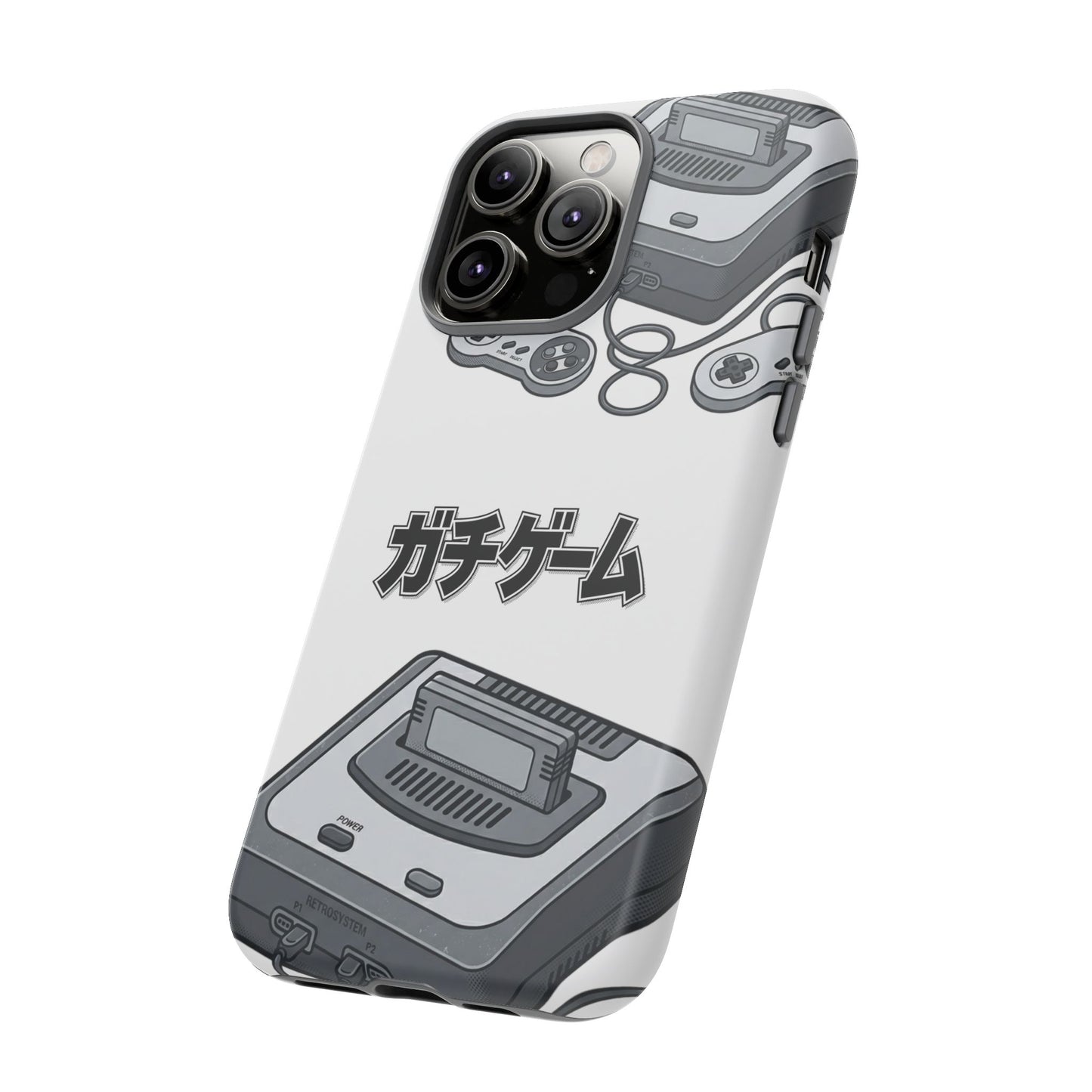Retro Console Phone Case — Japanese "ガチゲーム" Gamer Design