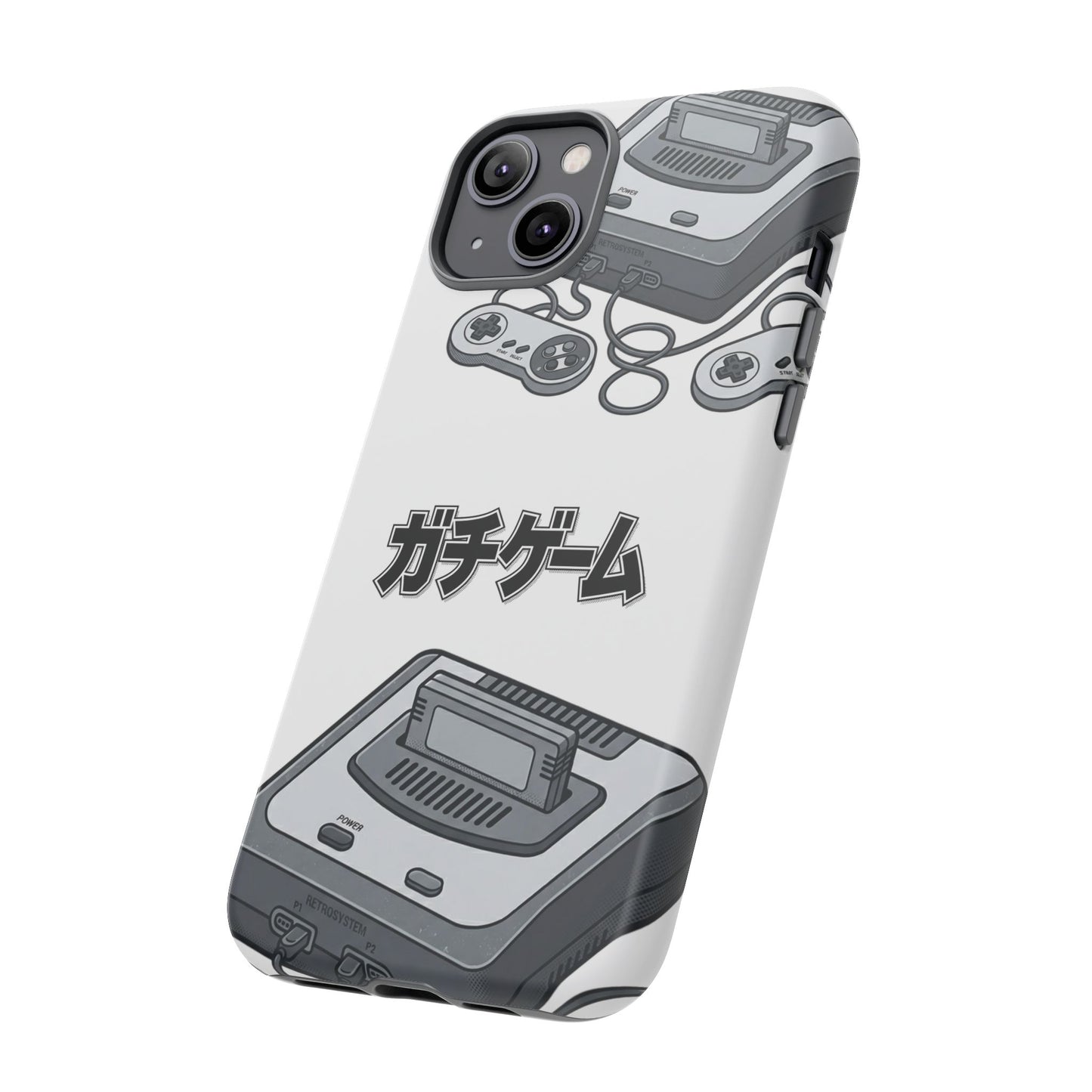 Retro Console Phone Case — Japanese "ガチゲーム" Gamer Design